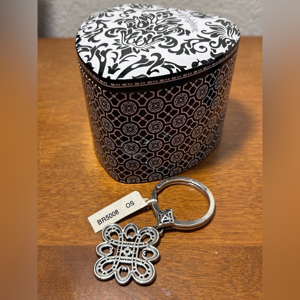 Brighton Silver Key Holder with Heart Tin - Picture 4 of 5